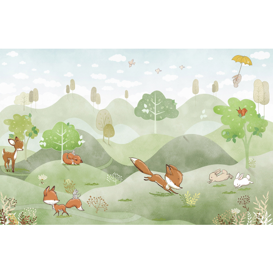 Carta da parati panoramica Bambini - Animali