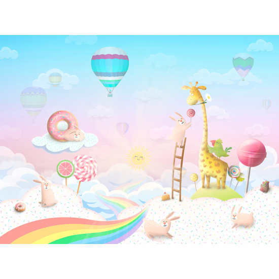 Carta da parati panoramica Bambini - Animali