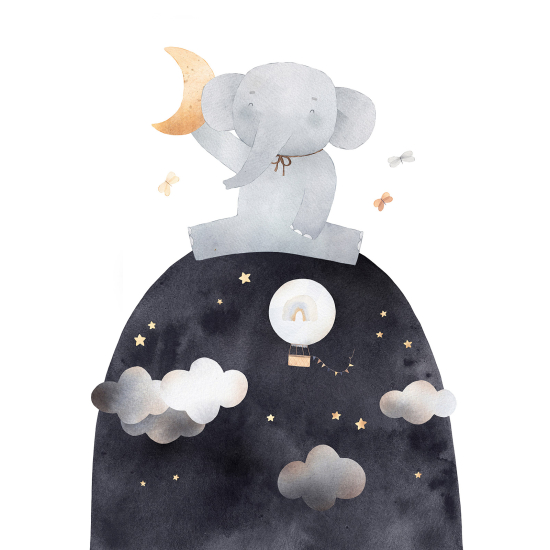 Carta da parati panoramica Bambini - Elefante