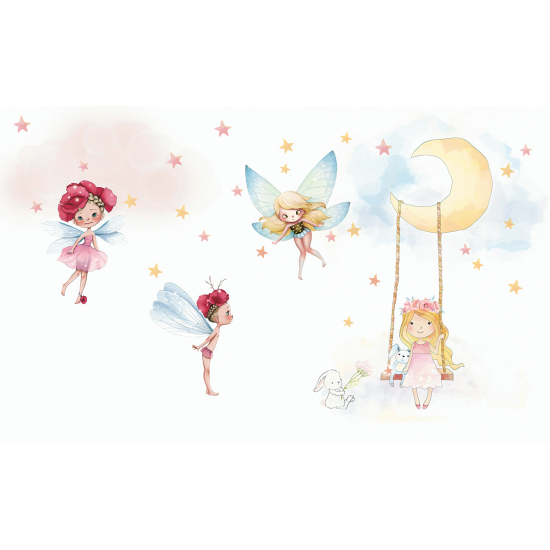 Carta da parati panoramica Bambini - Fate Luna