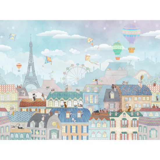 Carta da parati panoramica Bambini - Parigi