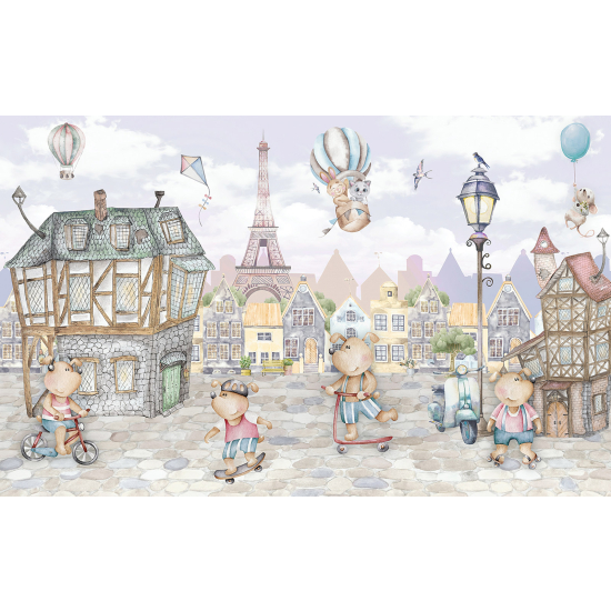Carta da parati panoramica Bambini - Parigi