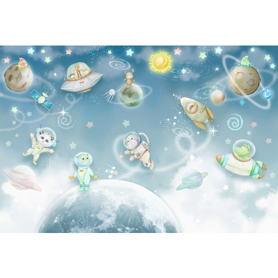 Carta da parati panoramica Bambini - Spazio