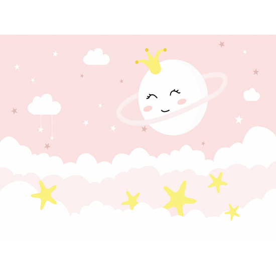 Carta da parati panoramica Bambini - Stelle Luna