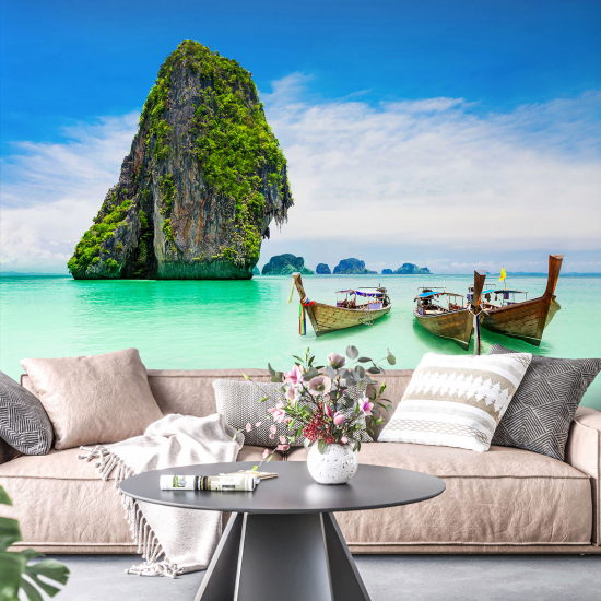 Carta da parati panoramica - Barche Thailandia
