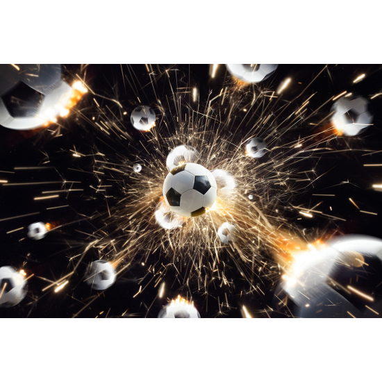Carta da parati panoramica Calcio / Football - Palloni da calcio