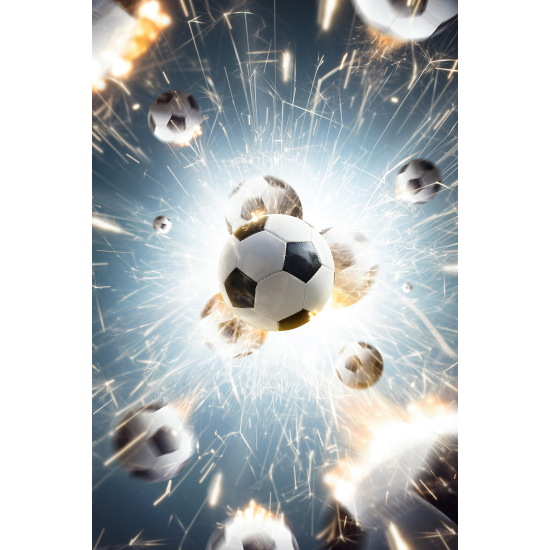 Carta da parati panoramica Calcio / Football - Palloni da calcio