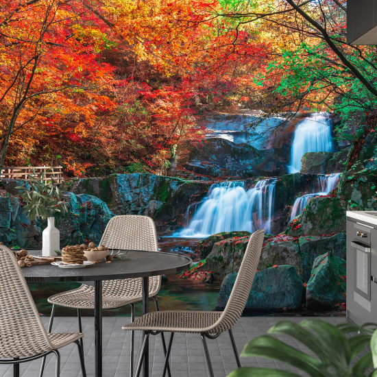 Carta da parati panoramica - Cascate Autunno