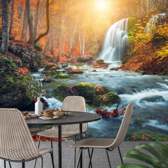 Carta da parati panoramica - Cascate Foresta