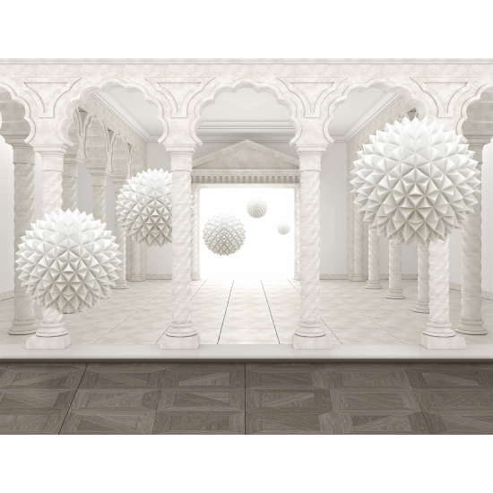 Carta da parati panoramica - Colonnato 3D