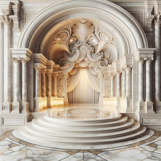 Carta da parati panoramica - Colonnato 3D