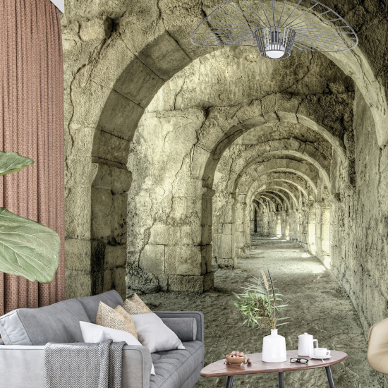 Carta da parati panoramica - Corridoio archi