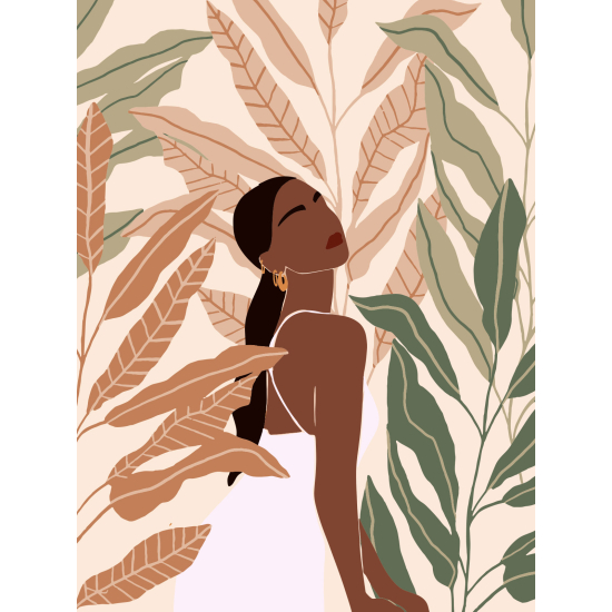 Carta da parati panoramica - Donna Boho