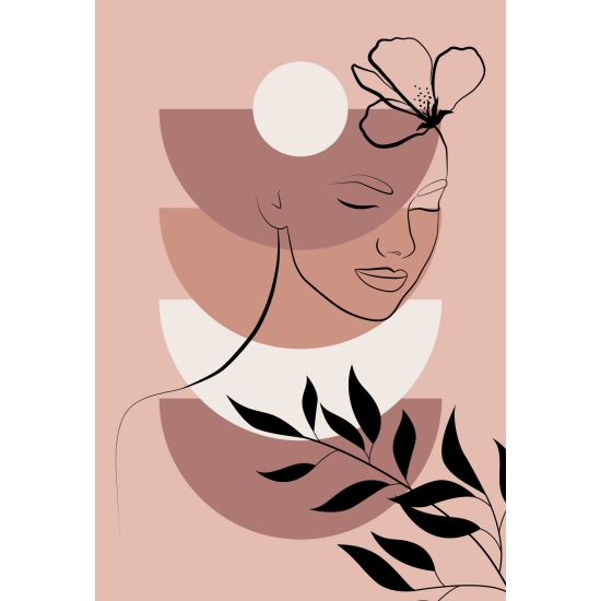 Carta da parati panoramica - Donna Boho