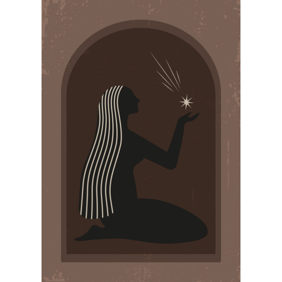 Carta da parati panoramica - Donna Boho