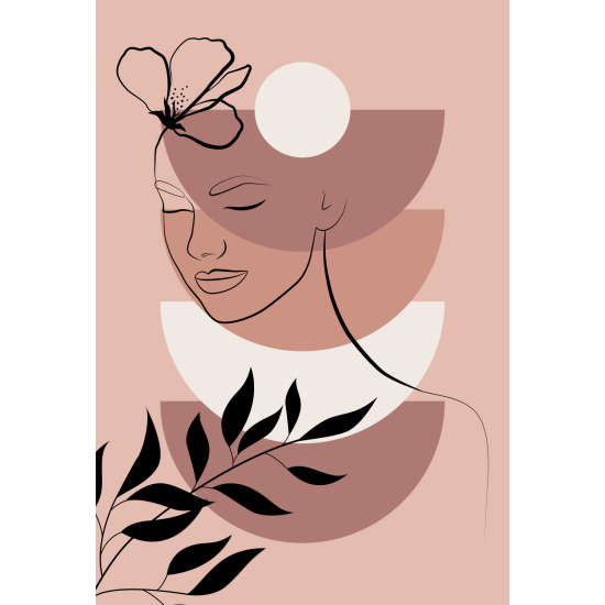 Carta da parati panoramica - Donna Boho
