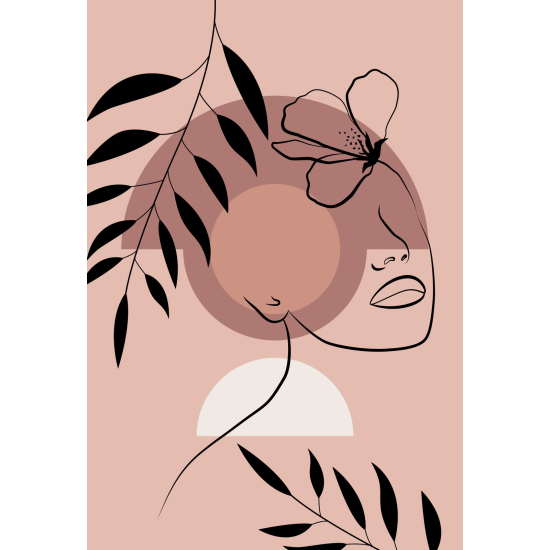 Carta da parati panoramica - Donna Boho