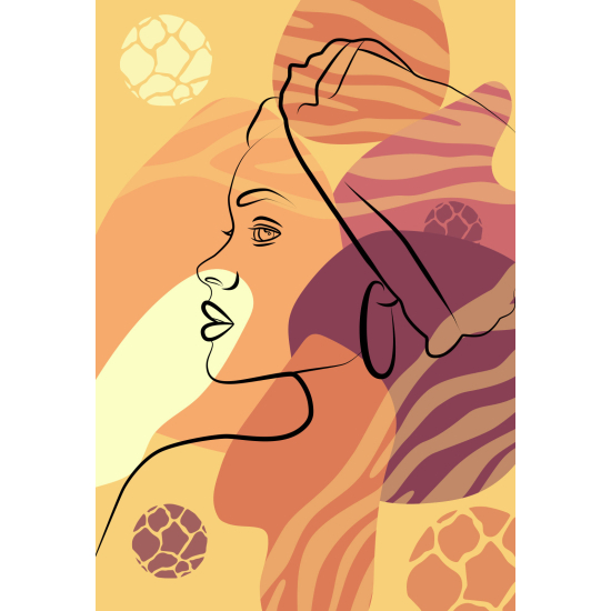 Carta da parati panoramica - Donna Boho