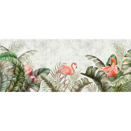 Carta da parati panoramica - Fenicotteri Rosa