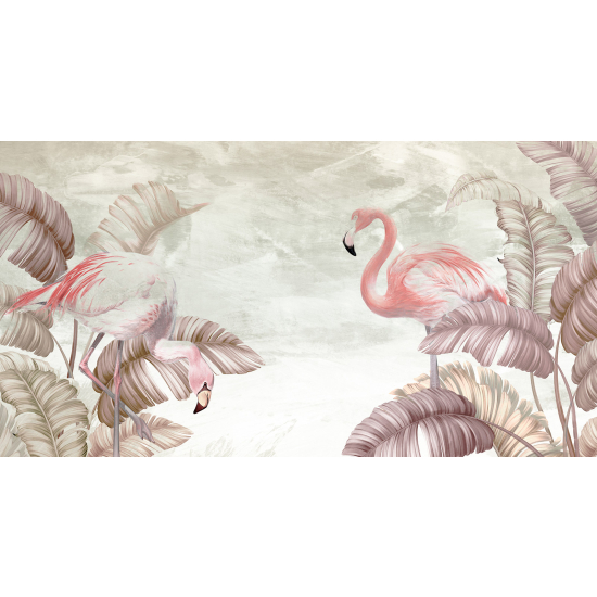 Carta da parati panoramica - Fenicotteri Rosa