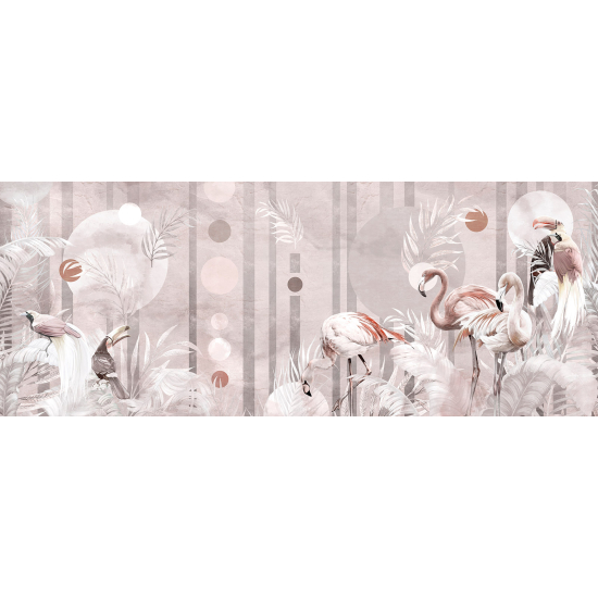 Carta da parati panoramica - Fenicotteri Rosa