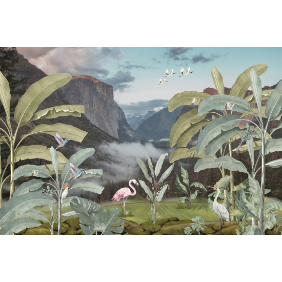 Carta da parati panoramica - Fenicotteri Rosa