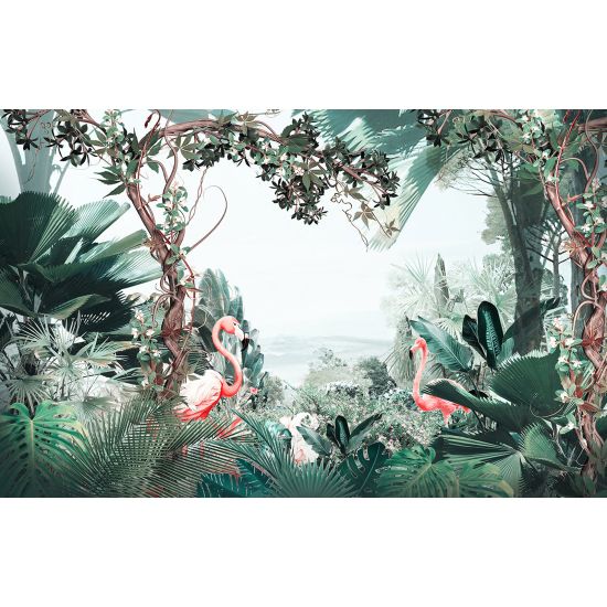 Carta da parati panoramica - Fenicotteri Rosa