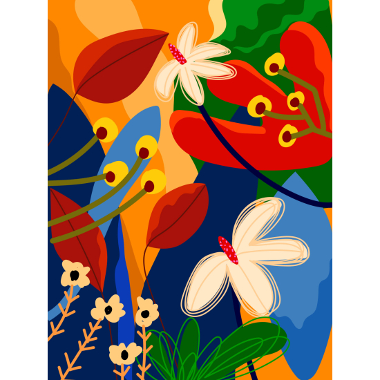 Carta da parati panoramica - Fiori