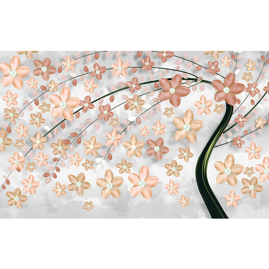 Carta da parati panoramica - Fiori 3D