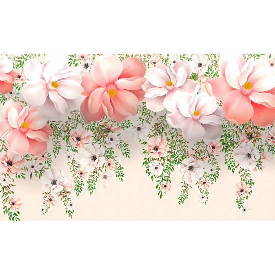 Carta da parati panoramica - Fiori 3D