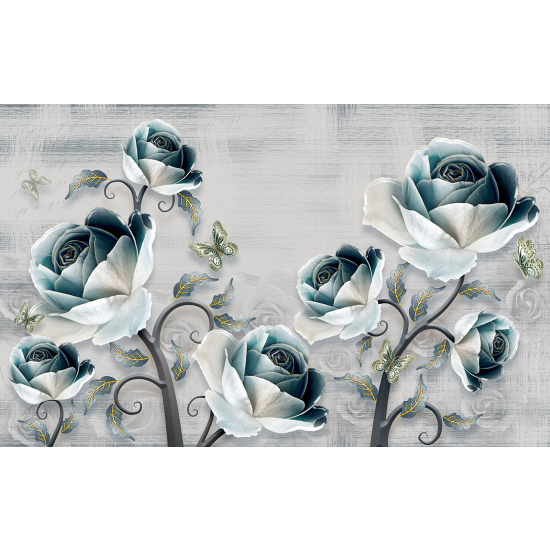 Carta da parati panoramica - Fiori 3D
