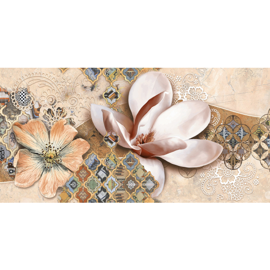 Carta da parati panoramica - Fiori 3D