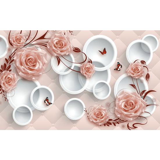Carta da parati panoramica - Fiori 3D
