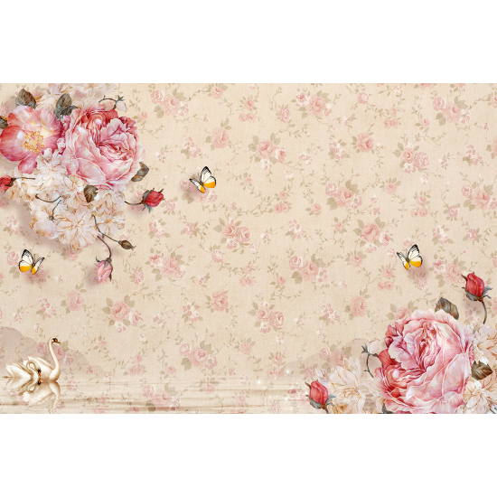 Carta da parati panoramica - Fiori 3D