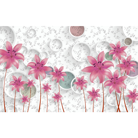 Carta da parati panoramica - Fiori 3D