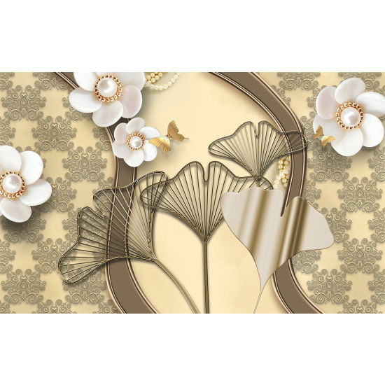 Carta da parati panoramica - Fiori 3D