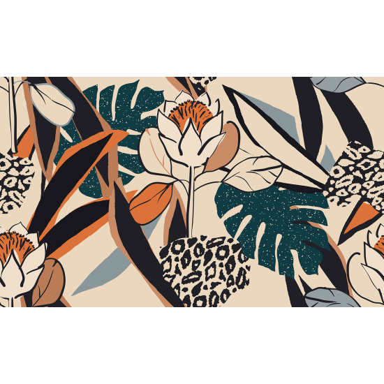 Carta da parati panoramica - Fiori Design
