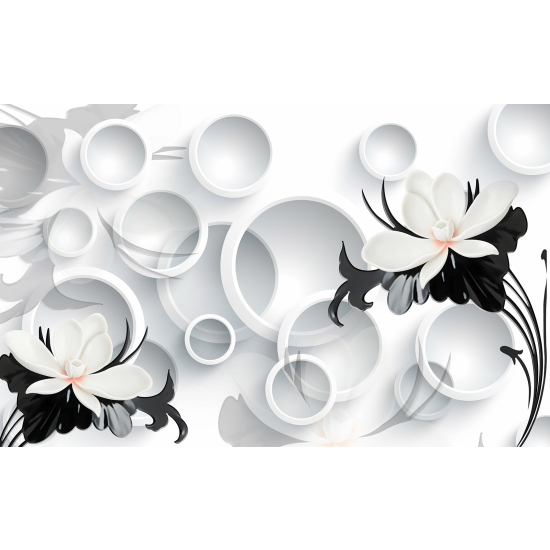 Carta da parati panoramica - Fiori Effetto 3D