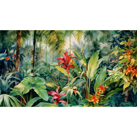 Carta da parati panoramica - Fiori tropicali