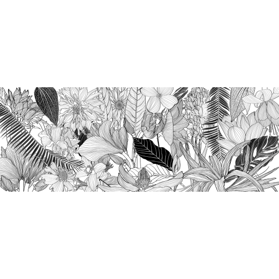 Carta da parati panoramica - Foglie tropicali