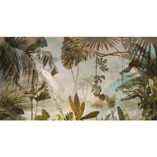 Carta da parati panoramica - Foglie tropicali