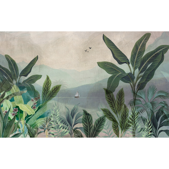 Carta da parati panoramica - Foglie tropicali