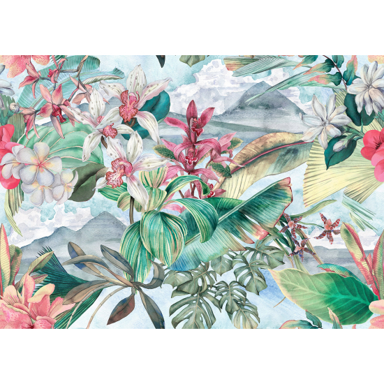 Carta da parati panoramica - Foglie tropicali