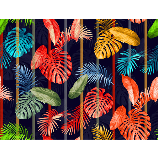 Carta da parati panoramica - Foglie tropicali