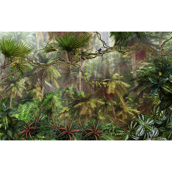 Carta da parati panoramica - Foglie tropicali