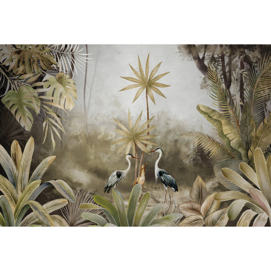 Carta da parati panoramica - Foresta Tropicale Uccelli