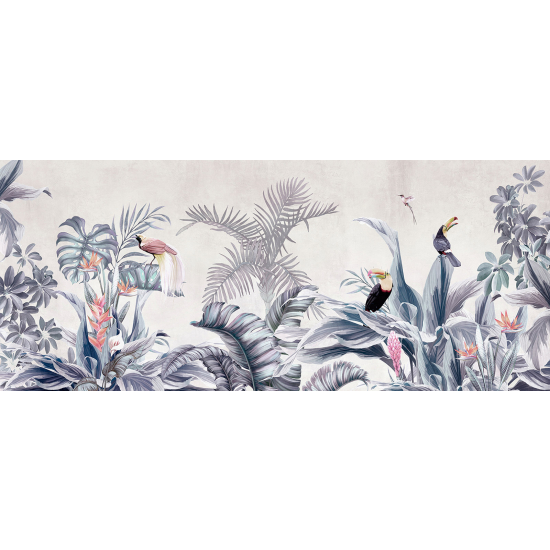 Carta da parati panoramica - Foresta Tropicale Uccelli
