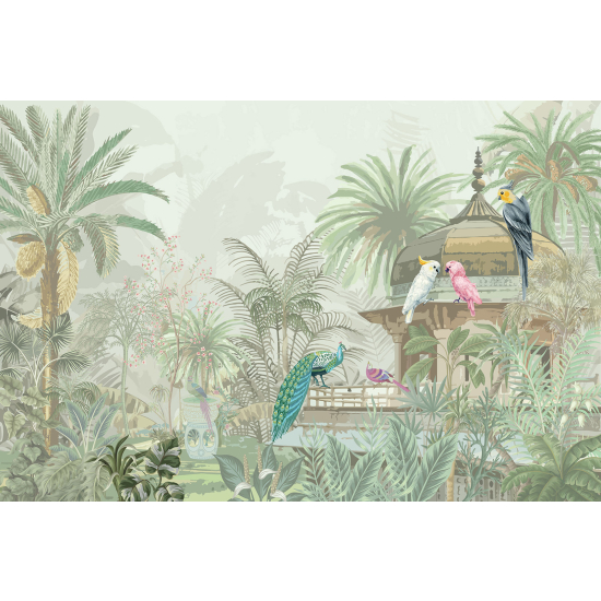 Carta da parati panoramica - Giardino Uccelli