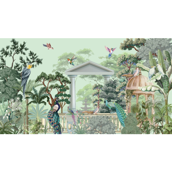 Carta da parati panoramica - Giardino Uccelli