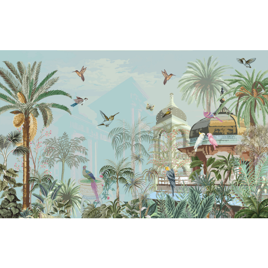 Carta da parati panoramica - Giardino Uccelli